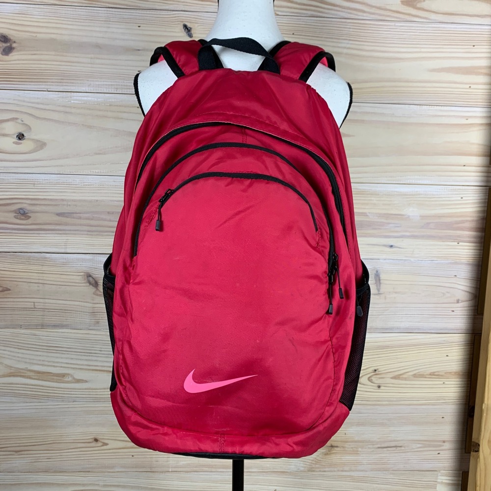 Nike Brasilia 7 Backpack OS Pink Insulated Pocket Sporty Soccer Laptop School